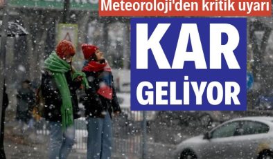 Meteoroloji açıkladı: Kuvvetli sağanak ve kar geliyor
