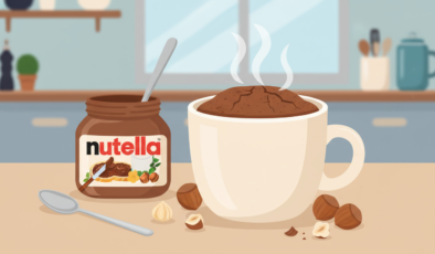 3 Malzemeli Nutellalı Mug Cake Tarifi: Dakikalar İçinde Lezzet