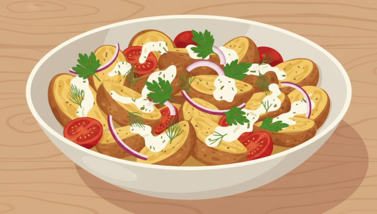 Çıtır Ezilmiş Patates Salatası: Lezzet ve Dokunun Buluştuğu Mükemmel Tarif