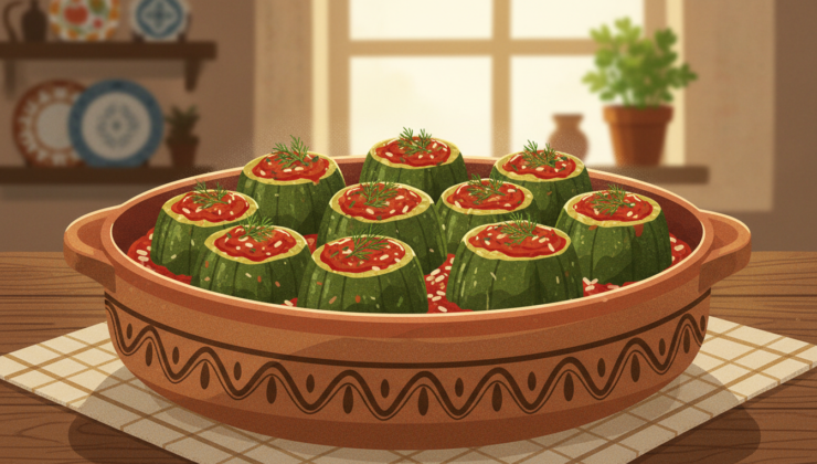 Kıymalı ve Dereotlu Kabak Dolması: Türk Mutfağının Enfes Lezzeti