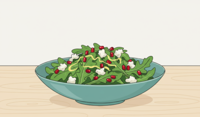 Narlı ve Tulum Peynirli Roka Salatası: Hem Ferahlatıcı Hem Lezzetli Bir Tarif