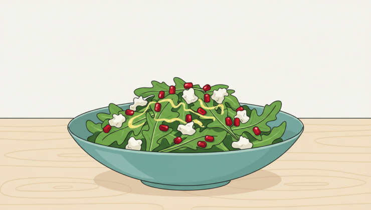 Narlı ve Tulum Peynirli Roka Salatası: Hem Ferahlatıcı Hem Lezzetli Bir Tarif